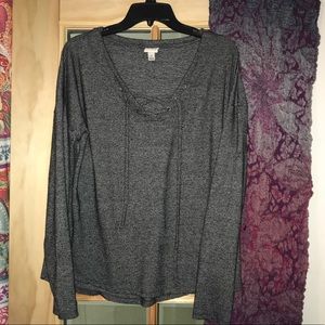 ‼️3 for $15‼️ A new day grey long sleeve shirt